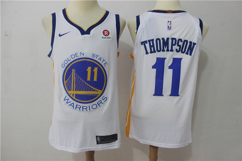 Men Golden State Warriors 11 Thompson Black Game Nike NBA Jerseys1